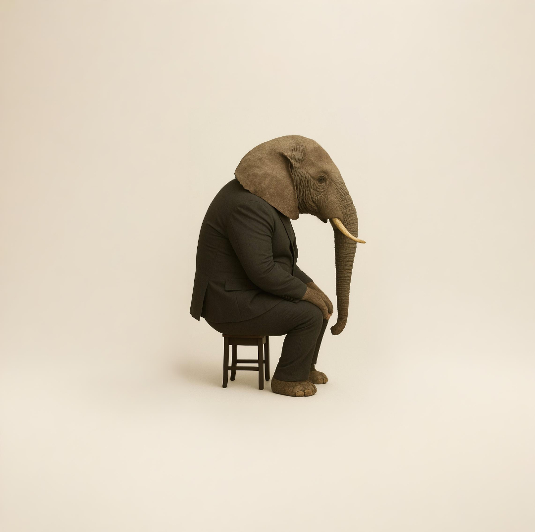 Слон на табуретке